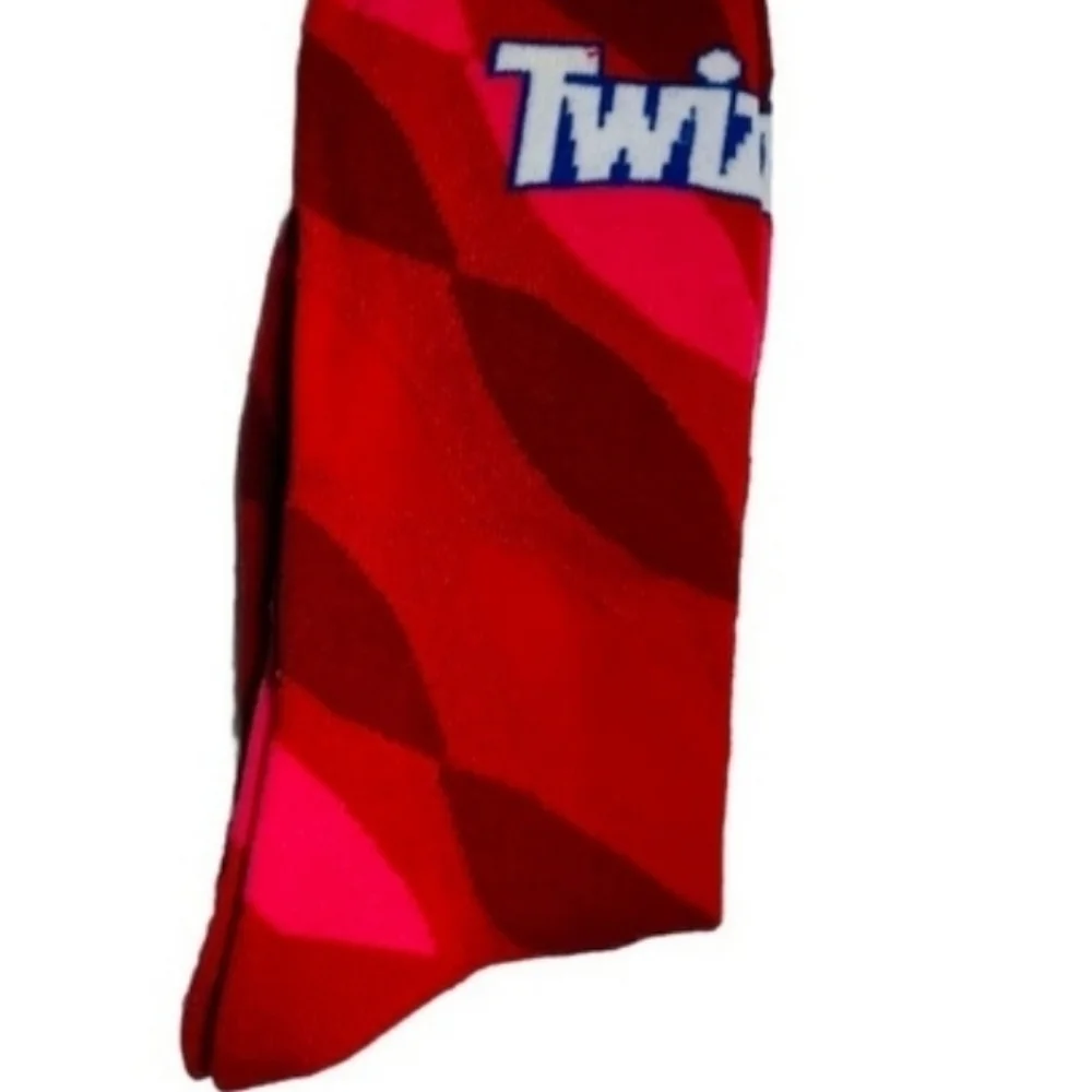 4/$25 Twizzler Candy Novelty Socks New Christmas Stocking Stuffer Socks Unisex